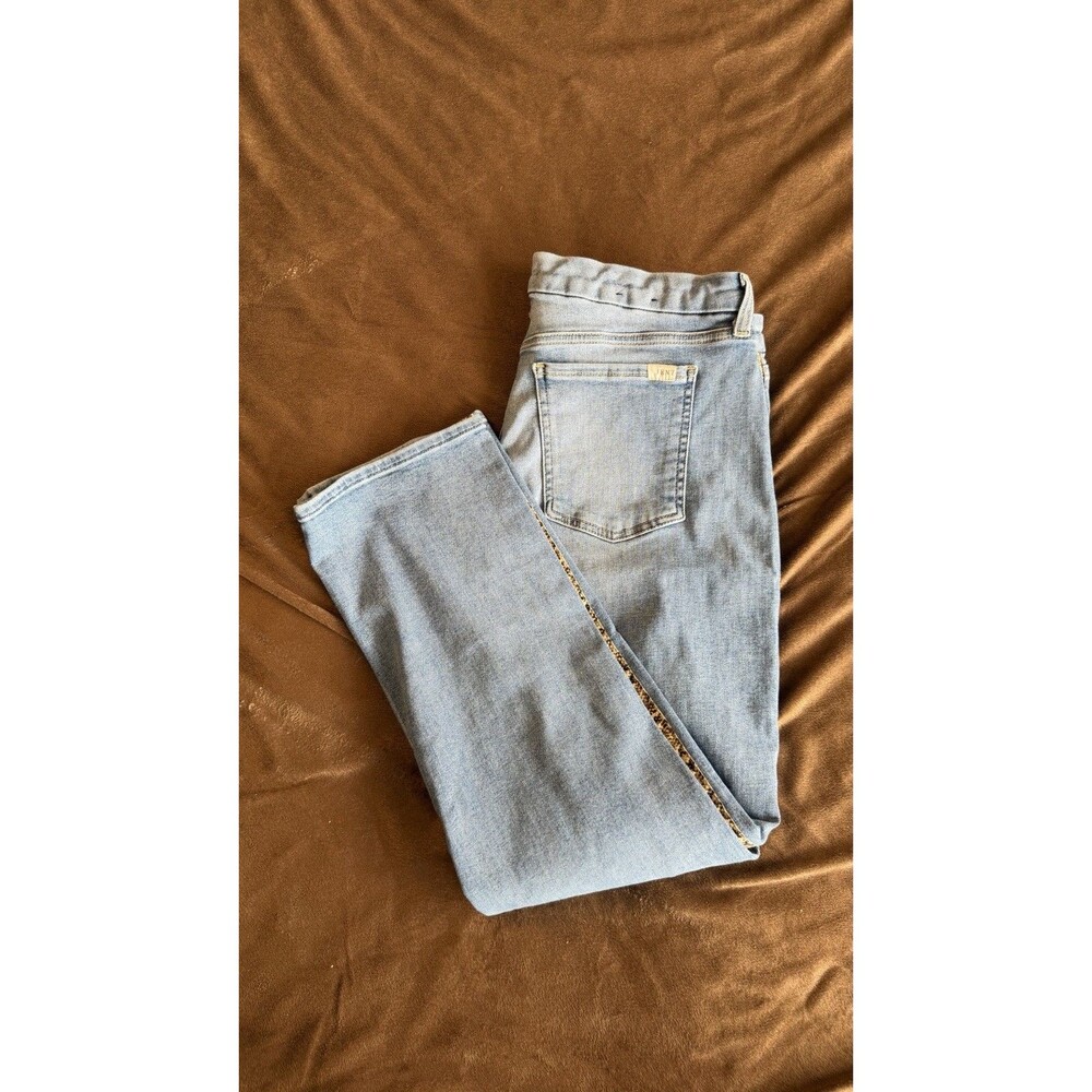 JEN7 by 7 For All Mankind High-Rise Ankle Straight Jeans Women’s Light Wash - Picture 11 of 11